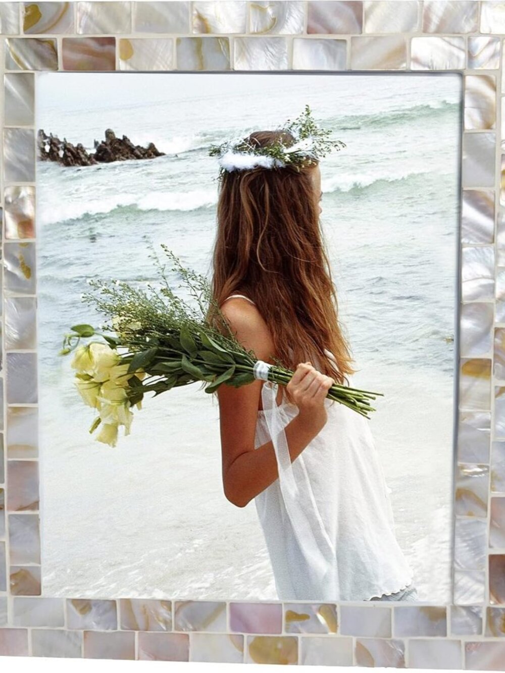Natural White Picture Frame 8x10,Wedding Picture Frame,1Pc